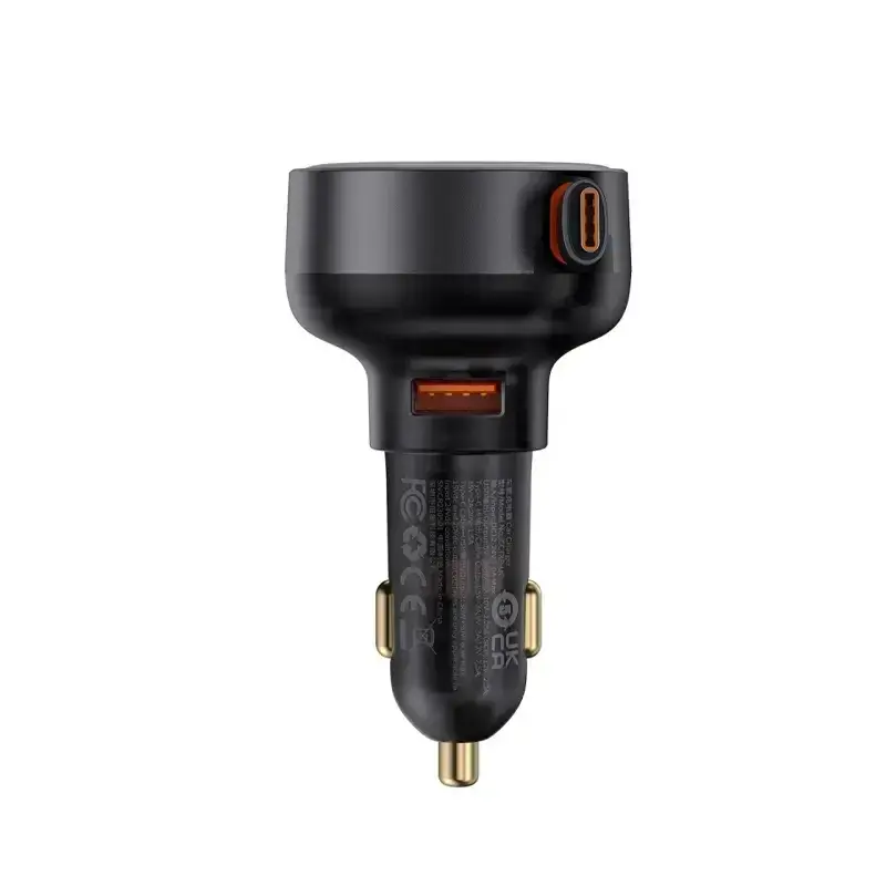 Baseus Enjoyment Pro Car Charger U+Retractable Type-C Cable 60W   1